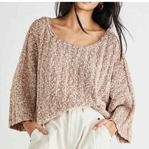 Free People Good Day Pullover Sweater in Cocoa